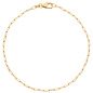 Preview: Ankerarmband weit 585 Gold Gelbgold diamantiert 19 cm