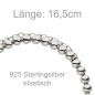 Preview: Armband Kugelarmband 925 Sterling Silber 16,5 cm