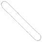 Preview: Halskette Kette 925 Sterling Silber 45 cm Silberkette Karabiner