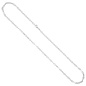 Preview: Halskette Kette 925 Sterling Silber 50 cm Silberkette Karabiner