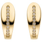 Preview: Creolen 333 Gold Gelbgold 20 Zirkonia Ohrringe Goldcreolen Goldohrringe