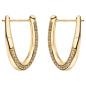 Preview: Creolen 333 Gold Gelbgold 46 Zirkonia Ohrringe Goldcreolen Goldohrringe