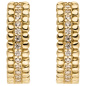 Preview: Creolen 333 Gold Gelbgold 52 Zirkonia Ohrringe Goldcreolen Goldohrringe