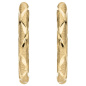 Preview: Creolen 333 Gold Gelbgold mattiert diamantiert Ohrringe Goldcreolen