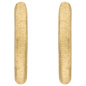 Preview: Creolen 333 Gold Gelbgold mattiert Ohrringe Goldcreolen Goldohrringe