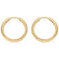 Preview: Creolen 333 Gold Gelbgold mattiert Ohrringe Goldcreolen Goldohrringe