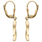 Preview: Ohrhänger 333 Gold Gelbgold 2 Zirkonia Ohrringe Boutons Goldohrringe