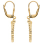 Preview: Ohrhänger 333 Gold Gelbgold 12 Zirkonia Ohrringe Boutons Goldohrringe