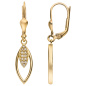 Preview: Ohrhänger 333 Gold Gelbgold 24 Zirkonia Ohrringe Boutons Goldohrringe