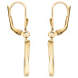 Preview: Ohrhänger Tropfen 333 Gold Gelbgold 18 Zirkonia