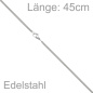 Preview: Panzerkette Edelstahl 45 cm Kette Halskette Karabiner