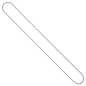 Preview: Panzerkette Edelstahl 60 cm Kette Halskette Karabiner