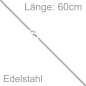 Preview: Panzerkette Edelstahl 60 cm Kette Halskette Karabiner