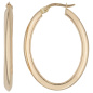 Preview: Creolen oval 585 Gelbgold Ohrringe