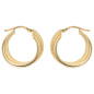 Preview: Creolen 585 Gold Gelbgold Ohrringe Goldcreolen Goldohrringe