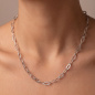 Preview: Collier 925 Sterling Silber 45 cm Silberkette
