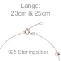 Preview: Fußkettchen Herz/Kugel 925 Sterling Silber Federring