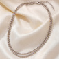 Preview: Collier Halskette Kugeln 925 Sterling Silber 44 cm Silberkette