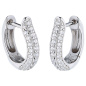 Preview: Creolen 925 Sterling Silber 62 Zirkonia Ohrringe