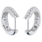 Preview: Creolen 925 Sterling Silber 62 Zirkonia Ohrringe