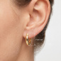 Preview: Creolen 925 Sterling Silber vergoldet Ohrringe