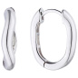 Preview: Creolen geschwungen 925 Sterling Silber Ohrringe