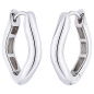 Preview: Creolen geschwungen 925 Sterling Silber Ohrringe