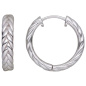 Preview: Creolen geflochten 925 Sterling Silber Ohrringe