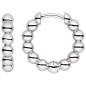 Preview: Creolen Kugeln 925 Sterling Silber Ohrringe