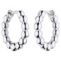 Preview: Creolen Kugeln 925 Sterling Silber Ohrringe