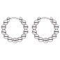Preview: Creolen Kugeln 925 Sterling Silber Ohrringe