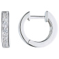 Preview: Creolen 925 Sterling Silber 16 Zirkonia Ohrringe
