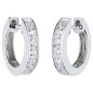 Preview: Creolen 925 Sterling Silber 16 Zirkonia Ohrringe