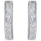 Preview: Creolen 925 Sterling Silber 16 Zirkonia Ohrringe