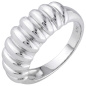 Preview: Damen Ring geriffelt 925 Sterling Silber Silberring