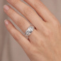 Preview: Damen Ring breit 925 Sterling Silber Silberring