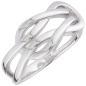 Preview: Damen Ring Schlaufe 925 Sterling Silber Silberring