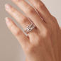 Preview: Damen Ring Schlaufe 925 Sterling Silber Silberring
