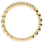 Preview: Damen Ring schmal 925 Sterling Silber vergoldet 20 Zirkonia Silberring