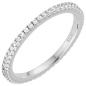 Preview: Damen Ring 925 Sterling Silber ca. 49 Zirkonia rundum Silberring