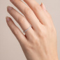 Preview: Damen Ring 925 Sterling Silber ca. 49 Zirkonia rundum Silberring
