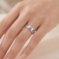 Preview: Damen Ring Schmetterling 925 Sterling Silber 24 Zirkonia Silberring