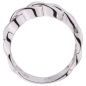 Preview: Damen Ring geflochten 925 Sterling Silber 8 Zirkonia Silberring