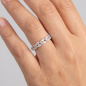 Preview: Damen Ring 925 Sterling Silber 40 Zirkonia Silberring