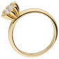Preview: Damen Ring 925 Sterling Silber vergoldet 1 Zirkonia Silberring