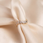 Preview: Damen Ring 925 Sterling Silber vergoldet 21 Zirkonia Silberring