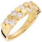 Preview: Damen Ring 925 Sterling Silber vergoldet 10 Zirkonia Silberring