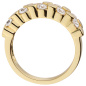 Preview: Damen Ring 925 Sterling Silber vergoldet 10 Zirkonia Silberring
