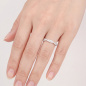 Preview: Damen Ring geflochten 925 Sterling Silber 40 Zirkonia Silberring