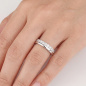 Preview: Damen Ring 925 Sterling Silber 11 Zirkonia Silberring